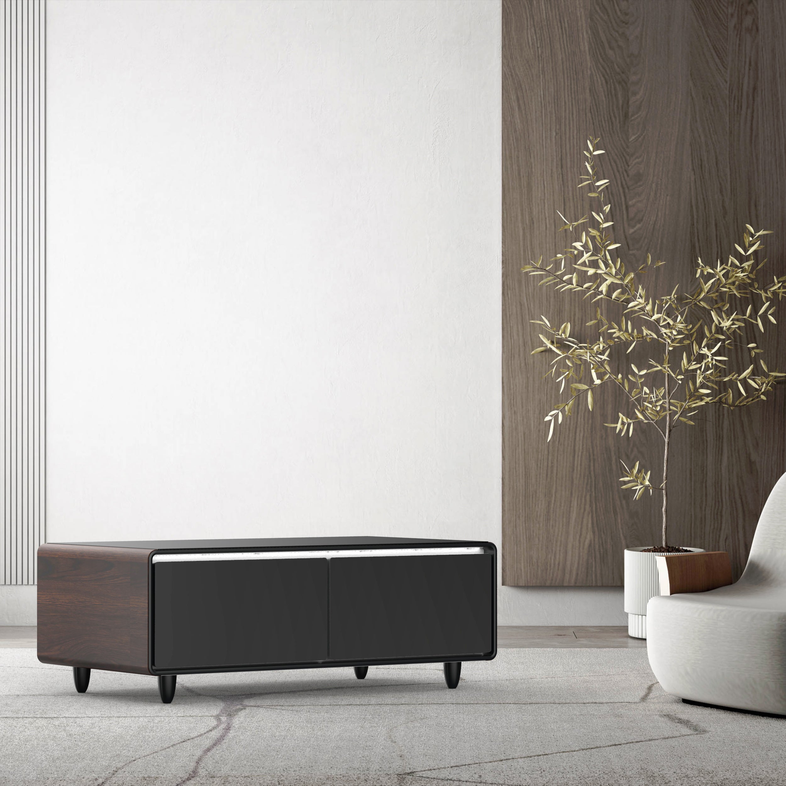 LIVTAB LT135 Smart Coffee Table with Built-in Fridge and Speakers