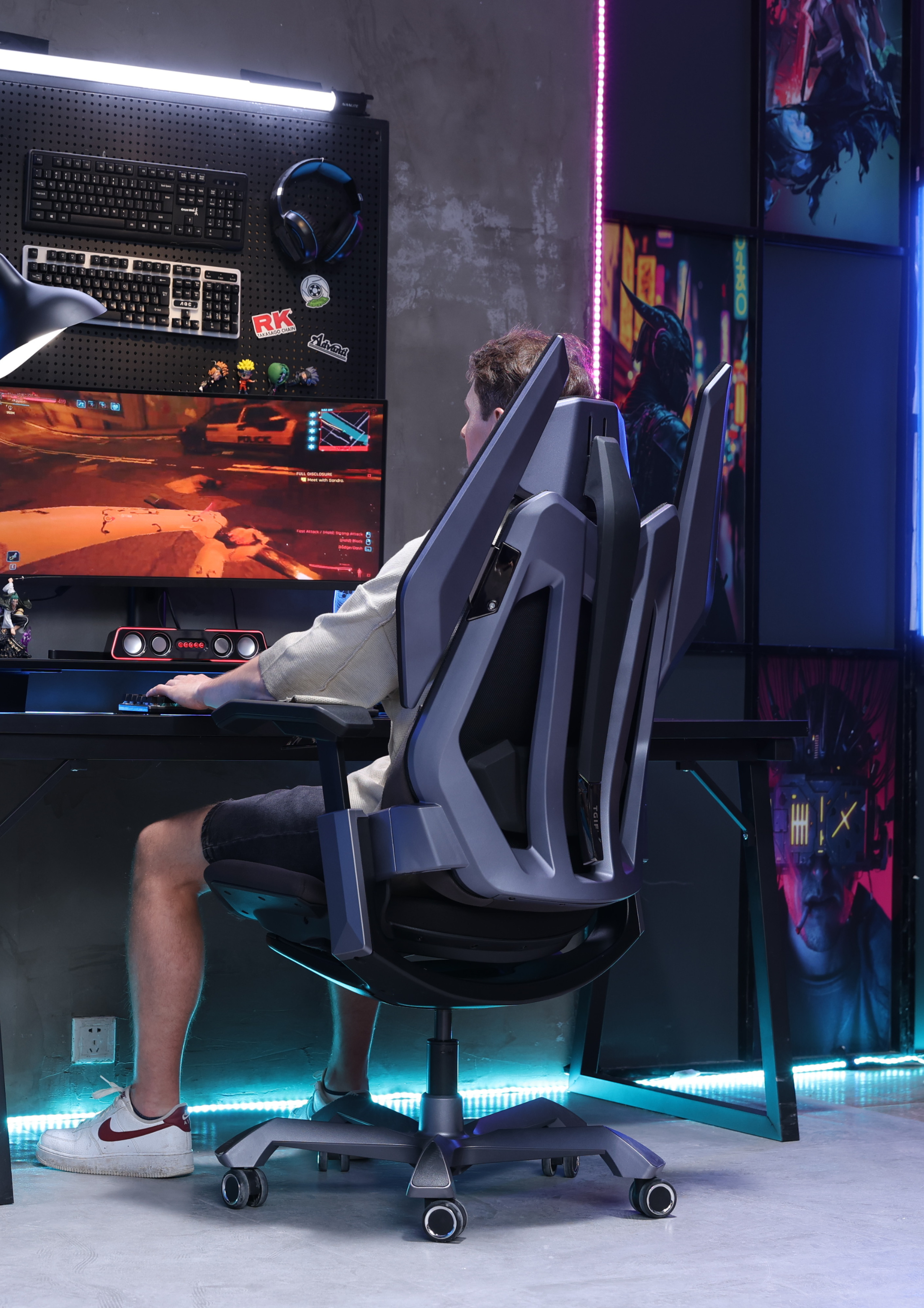 TGIF T0-MAX Ergonomic Gaming Chair Grey