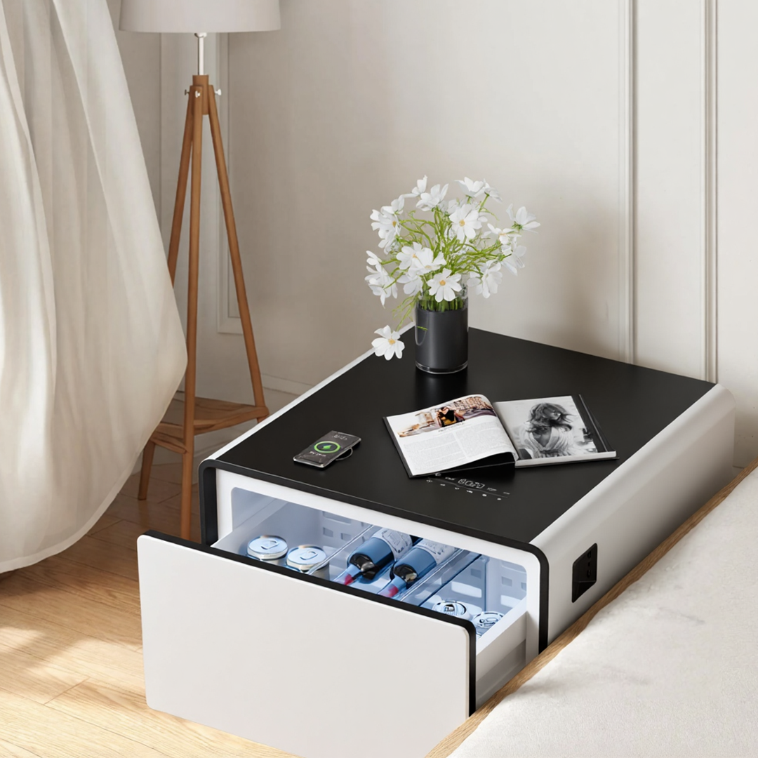 LIVTAB LT60 Smart Nightstand with Refrigerated Storage and Wireless Charging