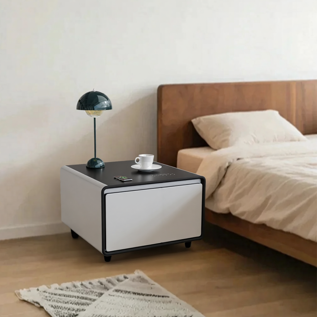 LIVTAB LT60 Smart Nightstand with Refrigerated Storage and Wireless Charging