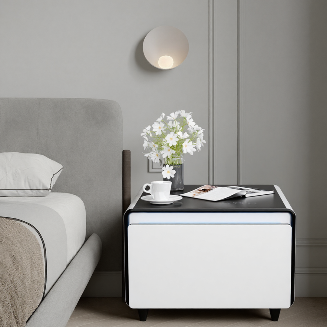 LIVTAB LT60 Smart Nightstand with Refrigerated Storage and Wireless Charging
